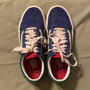 Color Block Suede Vans